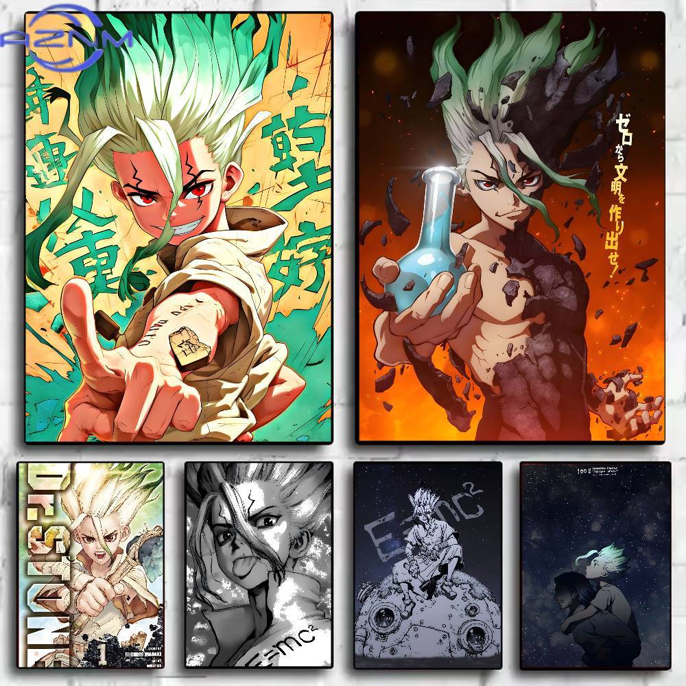 Wall Texture Spray - Klasik Anime Dr Stone Posteri HD