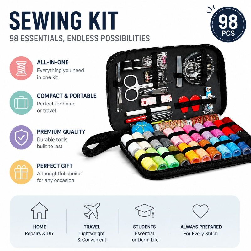 68/98PCS Dikiş Aksesuarları Al - Home Improvement Help incelemesi ve fiyatı